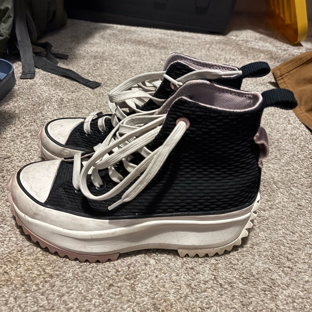 Converse platform run star hike purple black